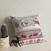 Washable Cushion 43x43 cm, Cotton-Polyester Blend, Soft