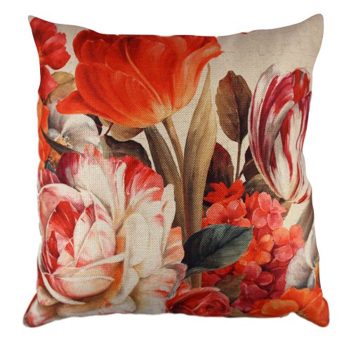 Washable Cushion 43x43 cm, Cotton-Polyester Blend, Soft