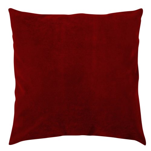 Red Polyester Cushion, 43x43 cm, Washable & Ironable