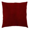 Red Polyester Cushion, 43x43 cm, Washable & Ironable