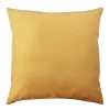 Yellow Polyester Cushion, 43x43 cm, Washable & Ironable