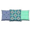 Soft Cushion Set (3 Pieces), 43x43 cm, Washable, Zip