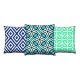 Soft Cushion Set (3 Pieces), 43x43 cm, Washable, Zip
