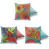 Soft Cushion Set (3 Pieces), 43x43 cm, Washable, Zip