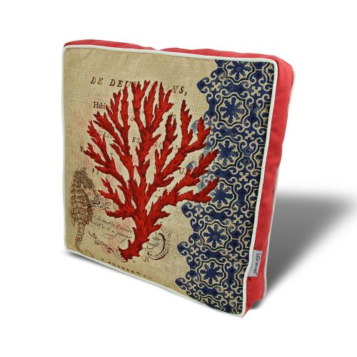 Washable Cushion 42x42 cm, Cotton-Polyester Blend, Soft