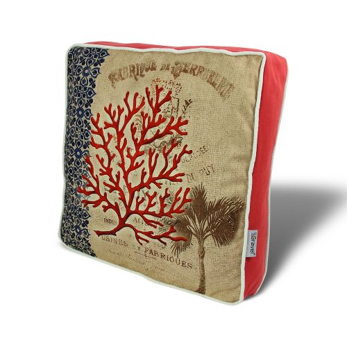 Washable Cushion 42x42 cm, Cotton-Polyester Blend, Soft