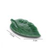 Elegant Green Ceramic Food Presentation Plate, 13 cm