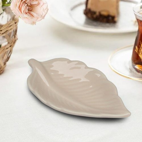Elegant 13cm Ceramic Food Presentation Plate, Cream