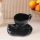 Elegant Black Ceramic Mug Set (2 Pieces) | 15 cm | 100% Ceramic | Perfect for Home & Office