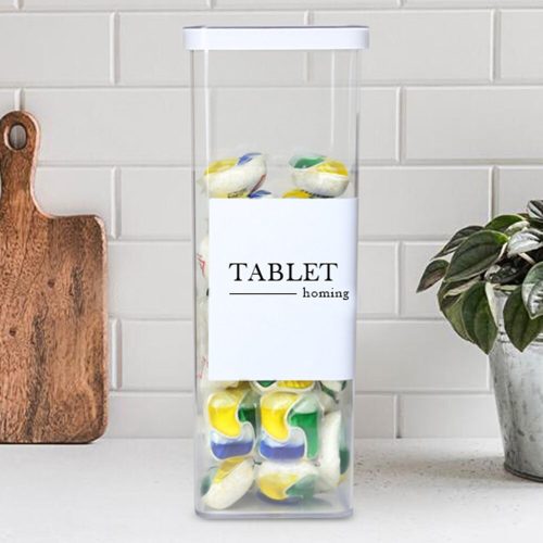 Transparent Plastic Storage Box, 10x10x26 cm | Durable & Versatile