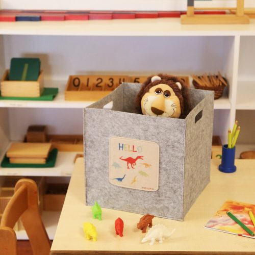 Grey Felt Basket, 30x30x32 cm | 100% Felt | Stylish Storage