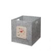 Grey Felt Basket, 30x30x32 cm | 100% Felt | Stylish Storage