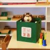 Green Felt Basket, 30x30x31 cm | 100% Felt | Stylish Storage