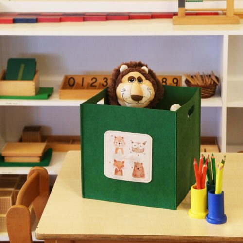 Green Felt Basket, 30x30x31 cm | 100% Felt | Stylish Storage