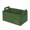 Green Felt Basket, 30 x 20 x 15 cm | 100% Felt | Stylish Storage