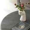 Elegant White Ceramic Vase, 17 cm | 100% Ceramic | Perfect for Home Decor