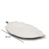 Elegant 30 cm Ceramic Food Presentation Plate, Cream