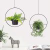 Black Metal Jardiniere Set (2 Pieces), 25x25 & 30x30 cm