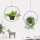 Black Metal Jardiniere Set (2 Pieces), 25x25 & 30x30 cm
