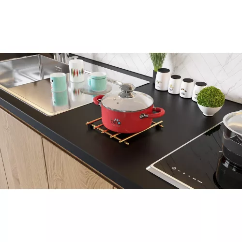 Elegant Gold Metal Trivet, 20x20 cm, 5 kg Capacity