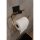 Elegant Gold Metal Toilet Paper Holder, 8x5x16 cm | 100% Metal Design for Modern Bathrooms