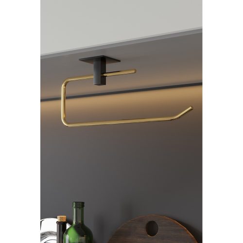 Elegant Gold Metal Paper Towel Holder, 8 x 5 x 25 cm