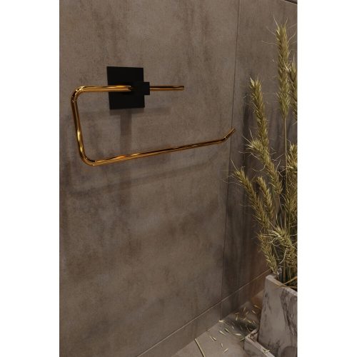 Elegant Gold Metal Paper Towel Holder, 8 x 5 x 25 cm