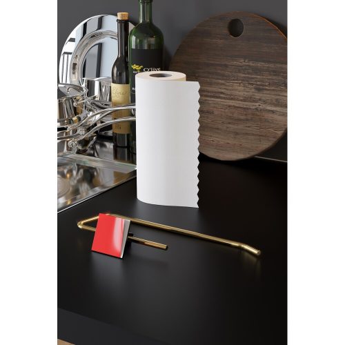 Elegant Gold Metal Paper Towel Holder, 8 x 5 x 25 cm