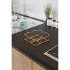 Elegant Gold Metal Napkin Holder, 7 x 20 x 20 cm | 100% Metal Design for Stylish Dining