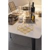 Elegant Gold Metal Napkin Holder, 7 x 20 x 20 cm | 100% Metal Design for Stylish Dining