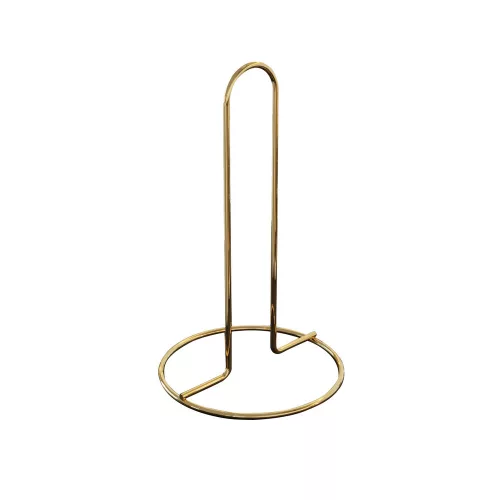 Elegant Gold Metal Paper Towel Holder, 15 cm x 28 cm