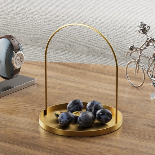 Elegant Gold Decorative Metal Accessory, 22.5 cm Diameter