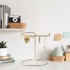 Gold Metal Jewelry Stand Organizer, 21x25x14 cm | Elegant Design