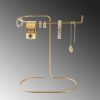 Gold Metal Jewelry Stand Organizer, 21x25x14 cm | Elegant Design