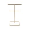 Elegant Gold Metal Jewelry Stand Organizer, 15cm x 30cm
