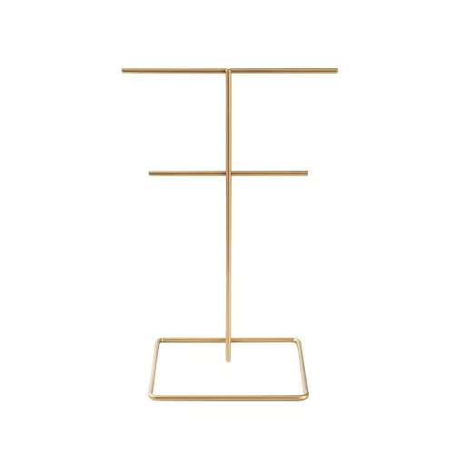 Elegant Gold Metal Jewelry Stand Organizer, 15cm x 30cm
