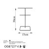 Elegant Black Metal Jewelry Stand Organizer, 15cm Dia