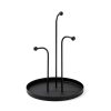 Elegant Black Metal Decorative Accessory, 20.5 cm Dia