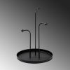 Elegant Black Metal Decorative Accessory, 20.5 cm Dia