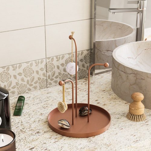 Decorative Copper Metal Accessory, 20.5 cm Diameter