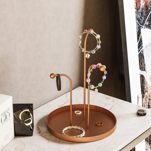 Decorative Copper Metal Accessory, 20.5 cm Diameter