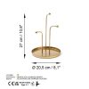 Elegant Gold Decorative Metal Accessory, 20.5 cm Diameter