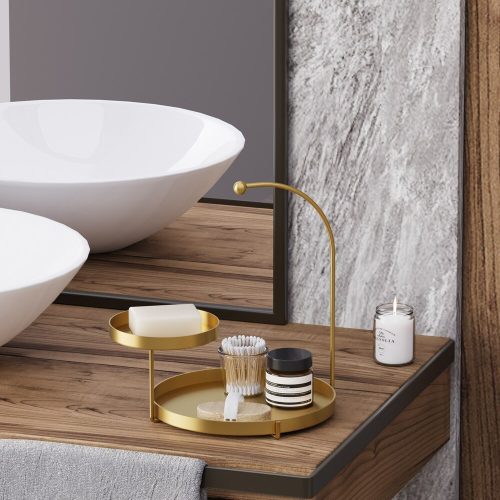 Elegant Gold Decorative Metal Accessory, 25x28x21 cm