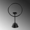 Elegant Black Metal Decorative Accessory, 30x18.5x9 cm