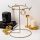 Elegant Gold Metal Jewelry Stand Organizer, 22 cm Dia