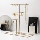 Elegant Gold Metal Jewelry Stand Organizer, 40x41x15 cm