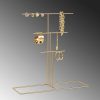 Elegant Gold Metal Jewelry Stand Organizer, 40x41x15 cm
