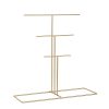 Elegant Gold Metal Jewelry Stand Organizer, 40x41x15 cm
