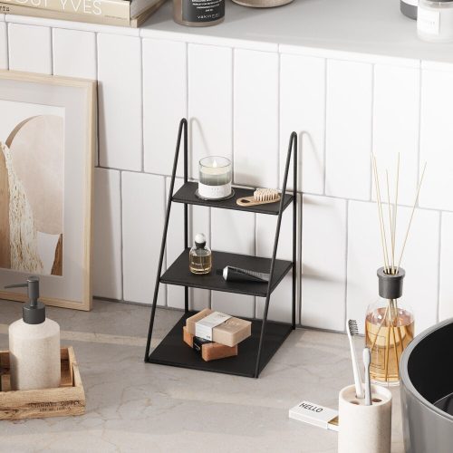 Elegant Black Decorative Metal Accessory, 16x30.5x17 cm