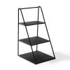 Elegant Black Decorative Metal Accessory, 16x30.5x17 cm